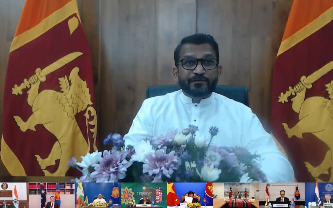 State Minister of Regional Cooperation Tharaka Balasuriya stresses Sri Lanka’s commitment for enhanced cooperation at the 28th ASEAN Regional Forum (ARF)