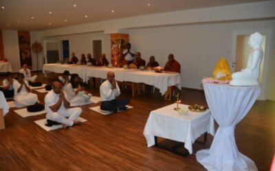 Almsgiving at Sri Lanka Embassy in Austria