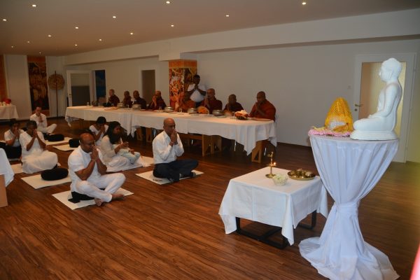Almsgiving at Sri Lanka Embassy in Austria