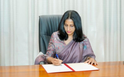 Foreign Secretary Aruni Wijewardane assumes duties