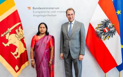 Courtesy call on the Secretary General for European and International Affairs of Austria by Ambassador and Permanent Representative-Designate of Sri Lanka Ms. Dayani Mendis